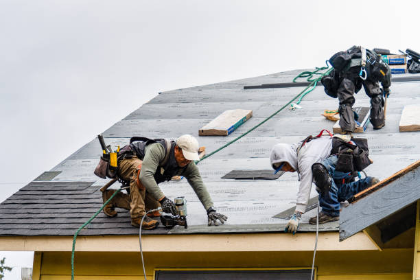 Professional Roofing technician working in Highland Park, NJ